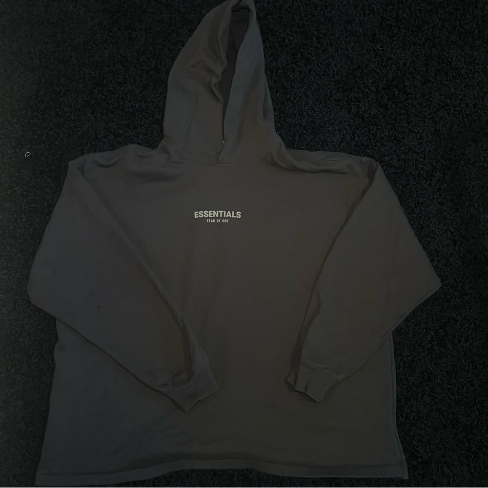 Fear of God Essentials Relaxed Hoodie (Dark Grey)